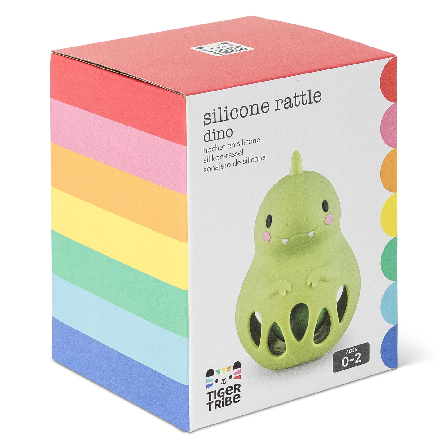 Tiger Tribe Silicone Rattle - Dino