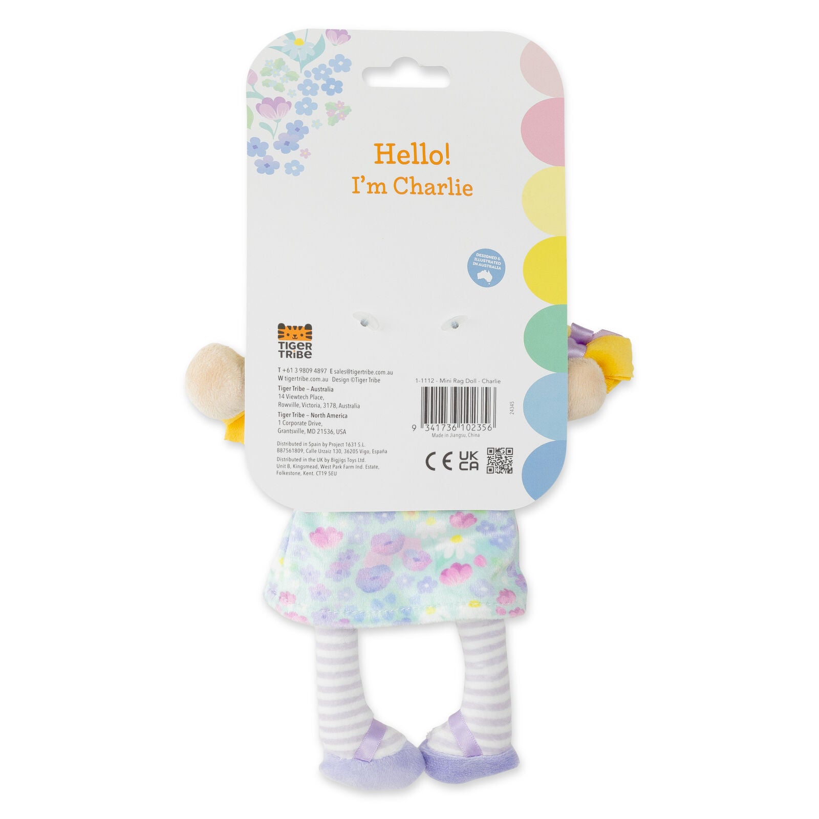 Tiger Tribe Mini Rag Doll - Charlie