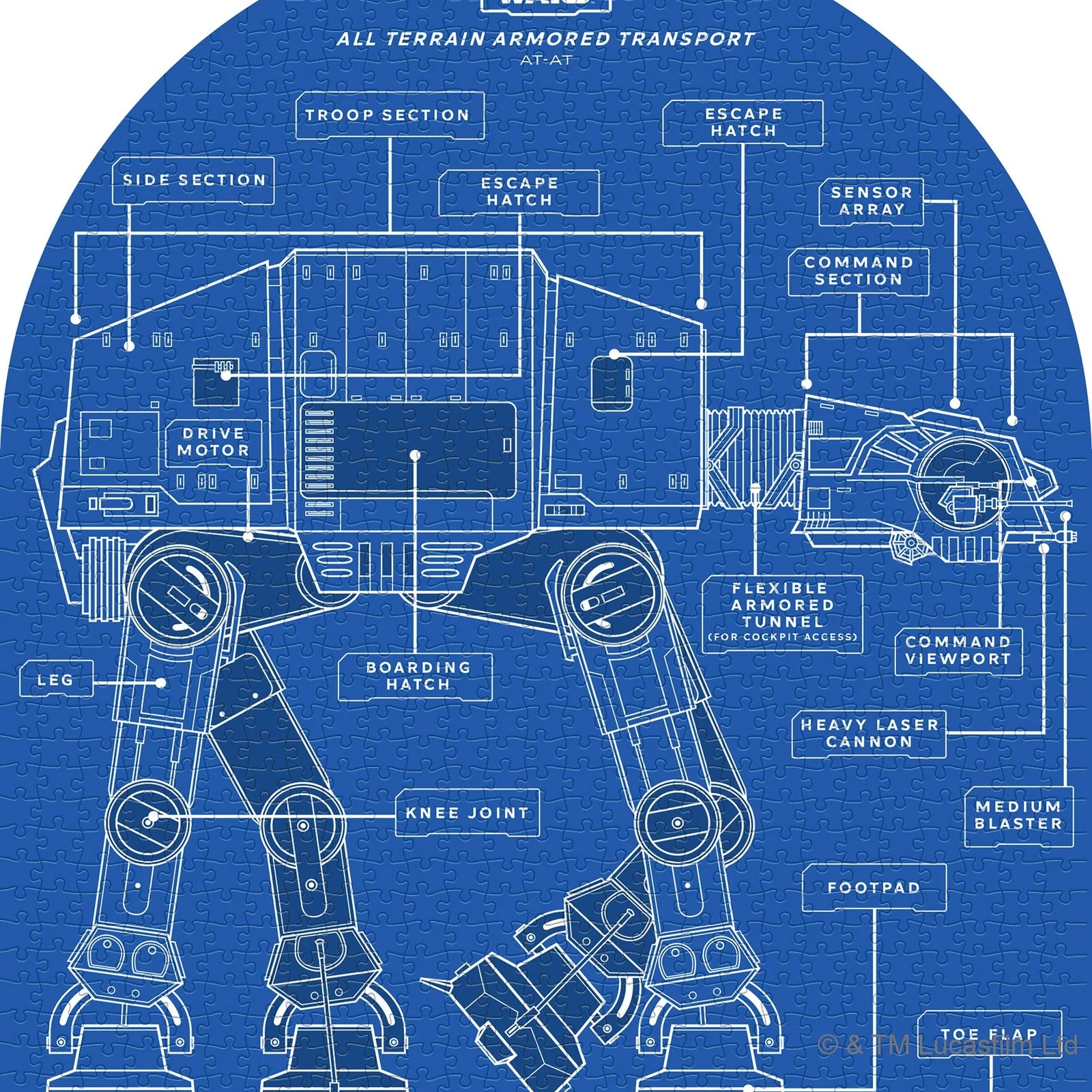 Star Wars: AT-AT 1000pc Puzzle