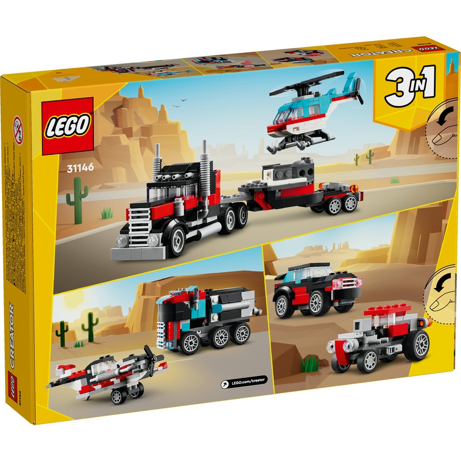 LEGO Creator Flatbed Truck with Helicopter 31146