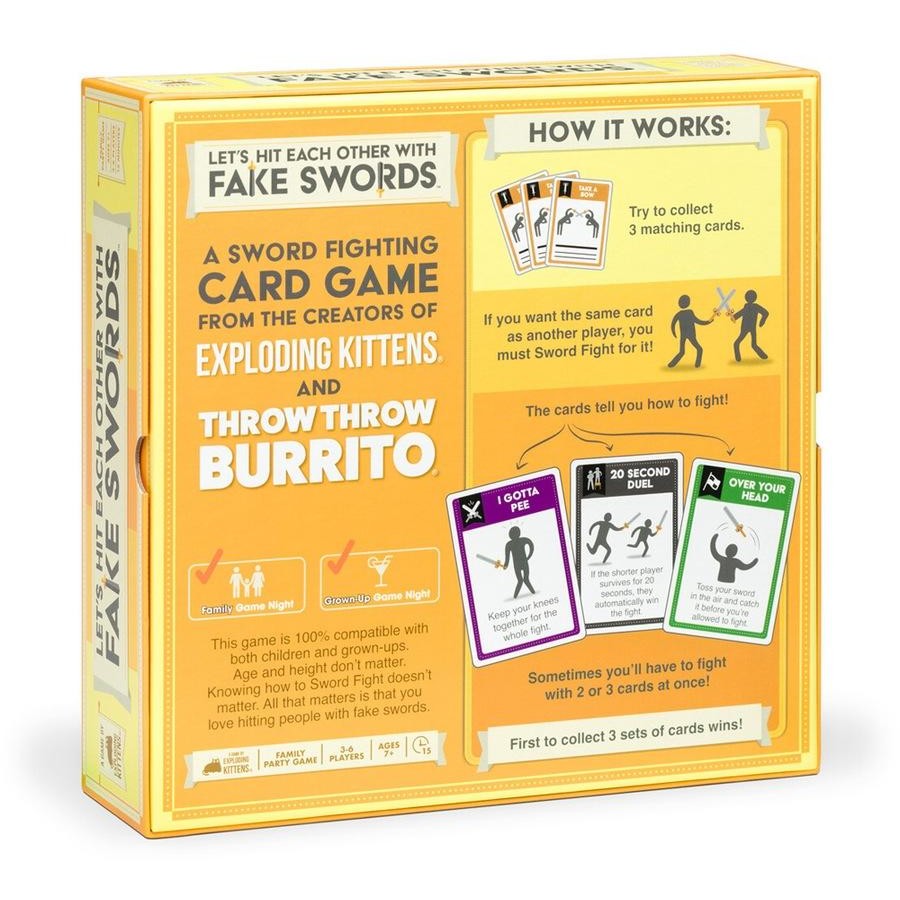 Let's Hit Each Other With Fake Swords Game - By Exploding Kittens