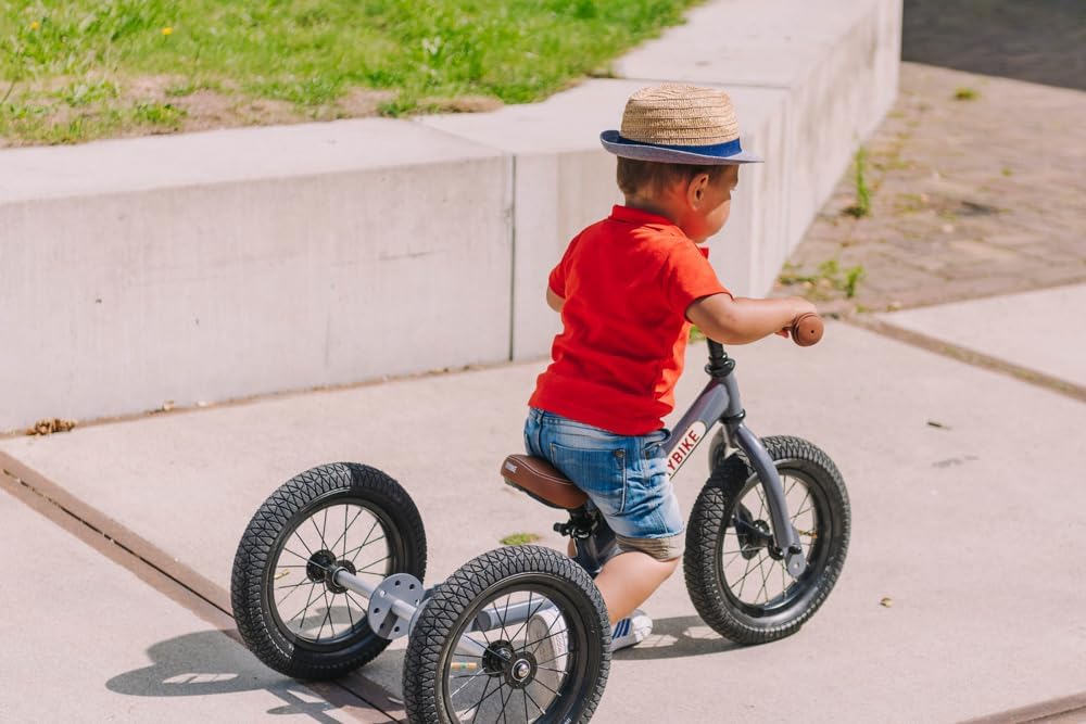 Trybike 2 In 1 Steel Balance Bike - Grey