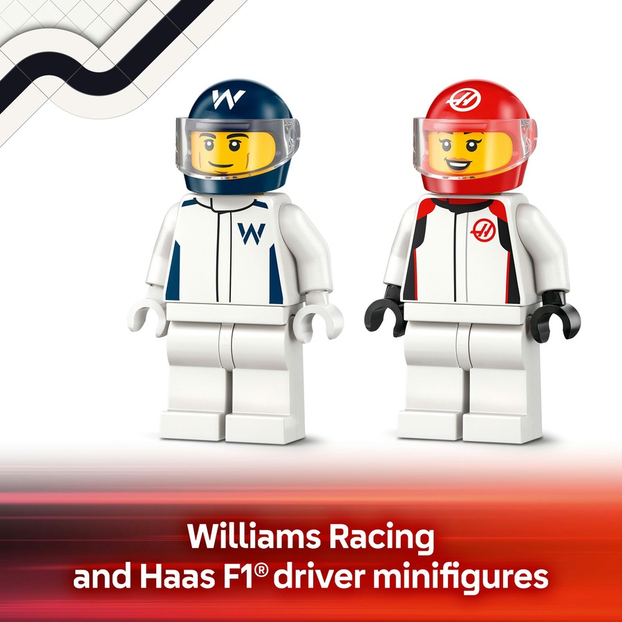 LEGO City F1 Williams Racing & Haas F1 Race Cars 60464