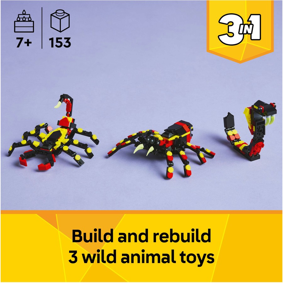 LEGO Creator 3 in 1 Wild Animals: Surprising Spider 31159