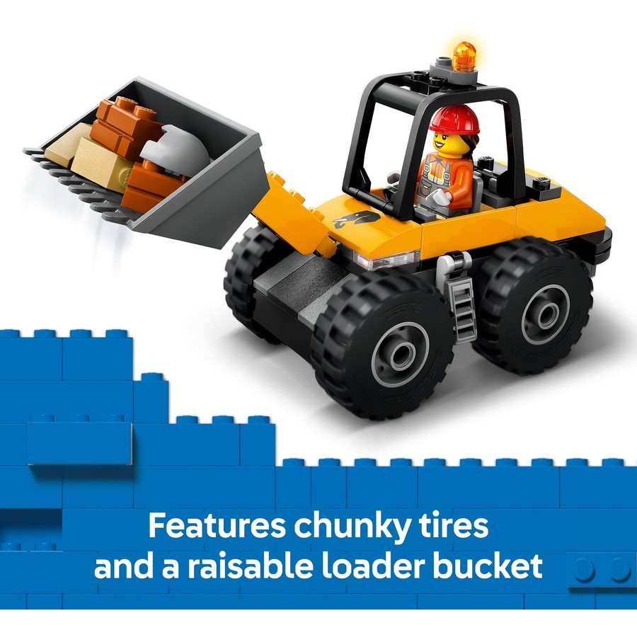 LEGO City Yellow Construction Wheel Loader 60450