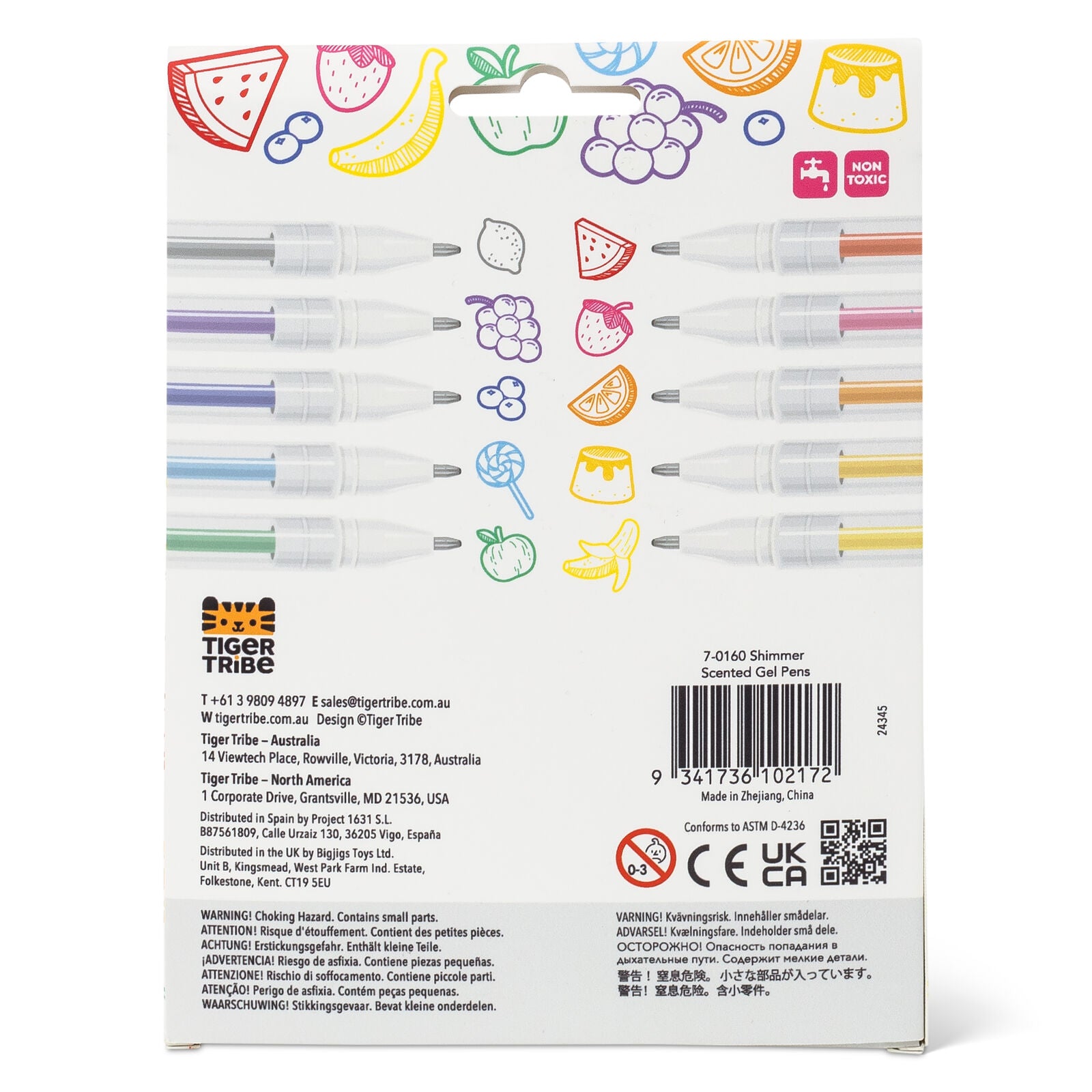 Tiger Tribe - Shimmer Scented Gel Pens