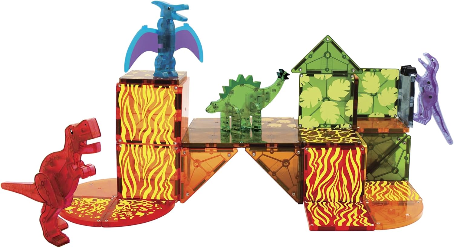 Magna-Tiles Dino World - 40 Piece Set