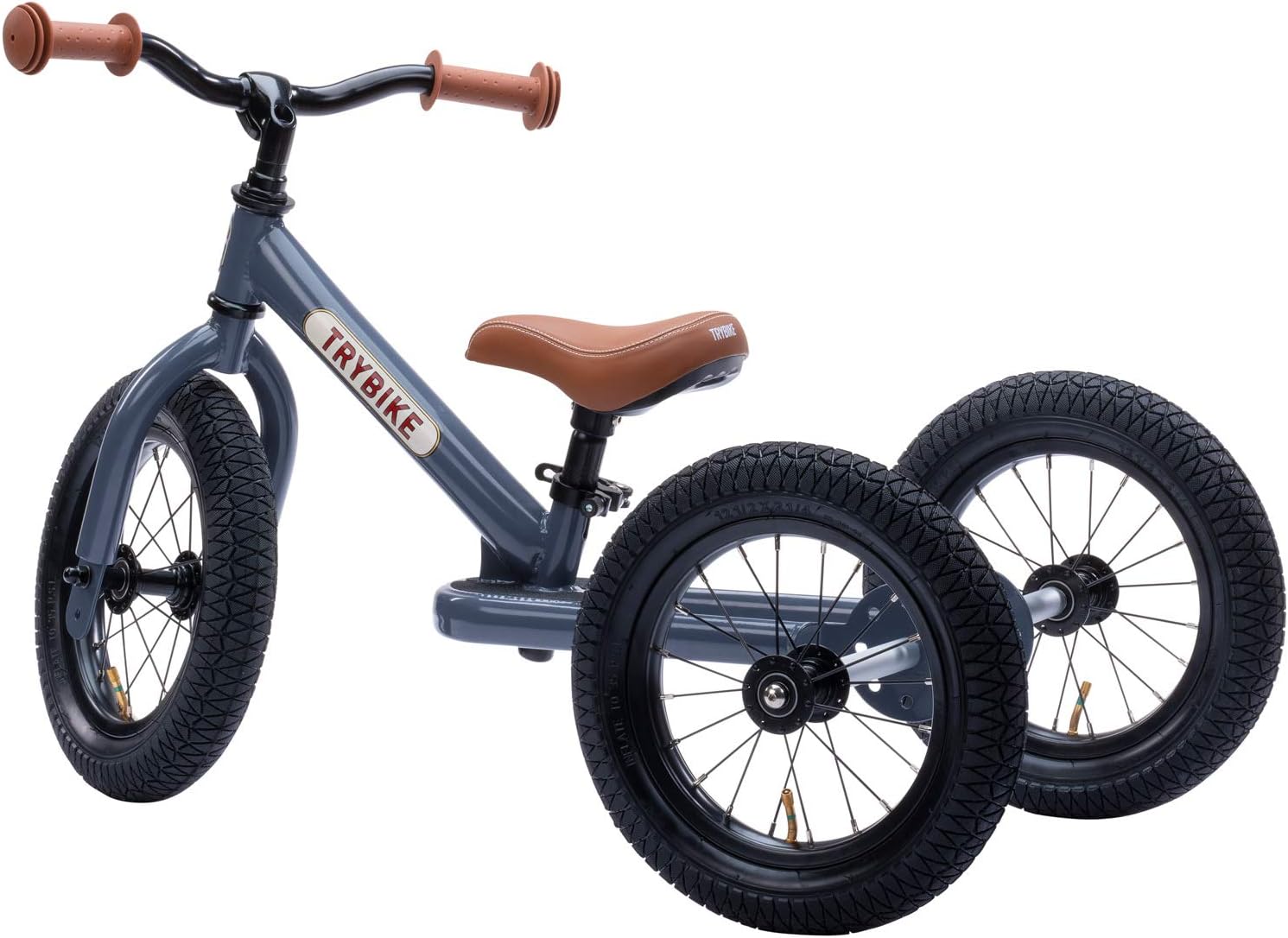 Trybike 2 In 1 Steel Balance Bike - Grey