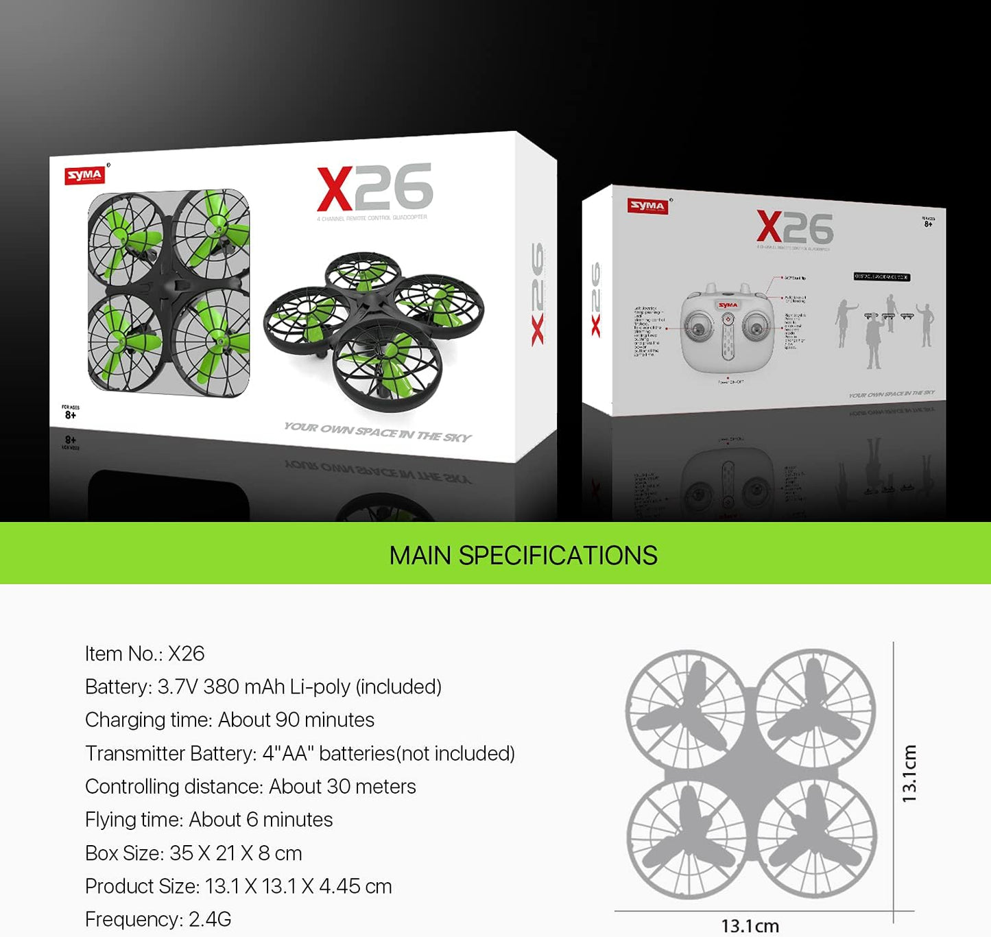 Syma X26 Remote Control Drone