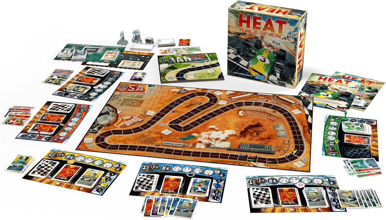 Heat Pedal To The Metal Board Game