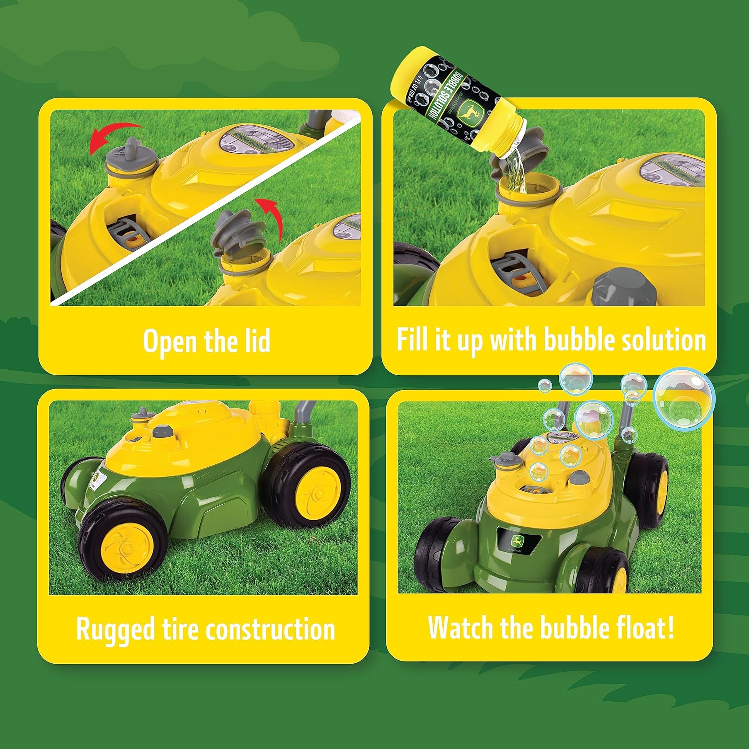 John Deere - Bubble 'N' Go Mower Combo