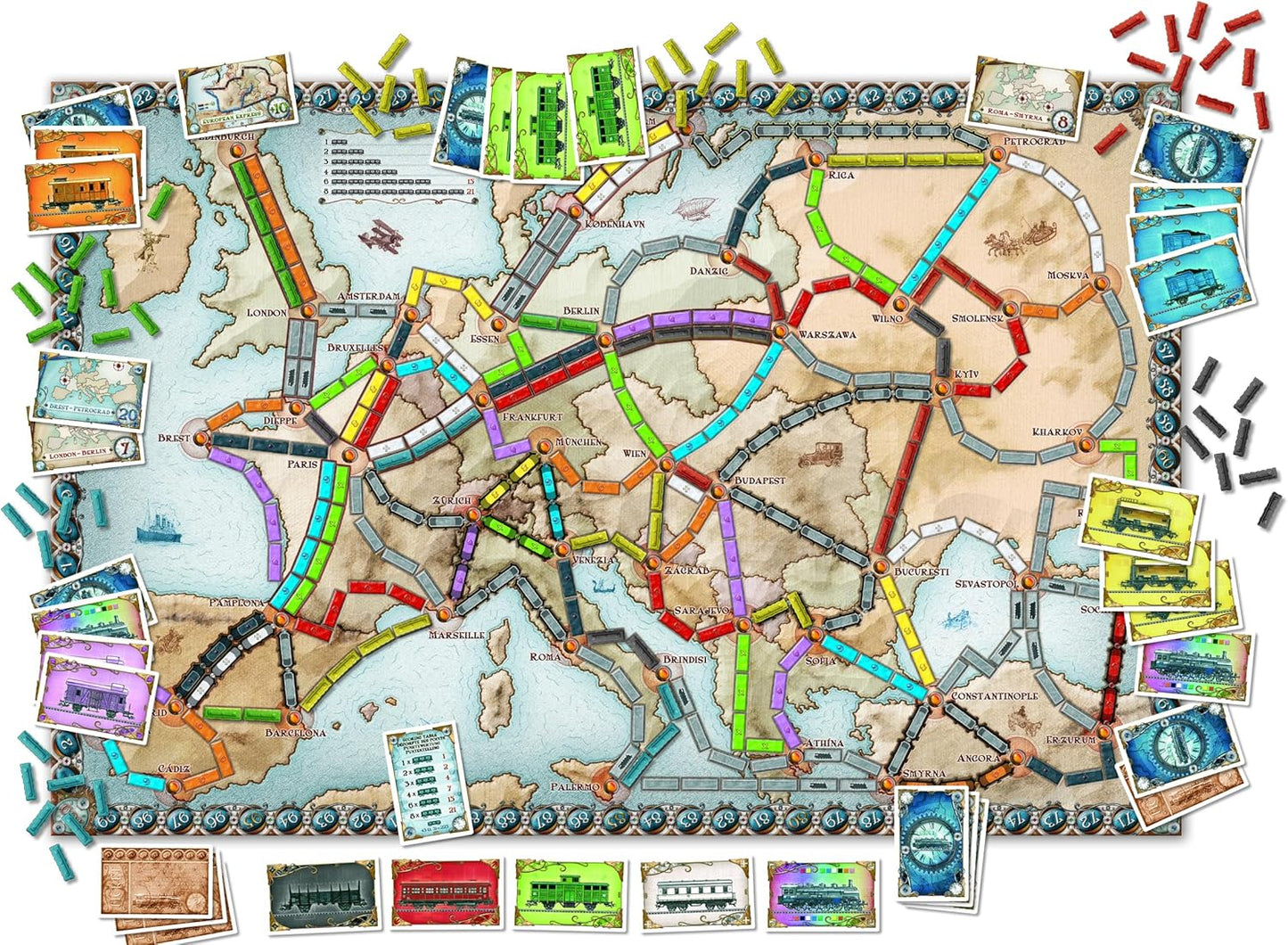 Ticket to Ride Europe Board Game