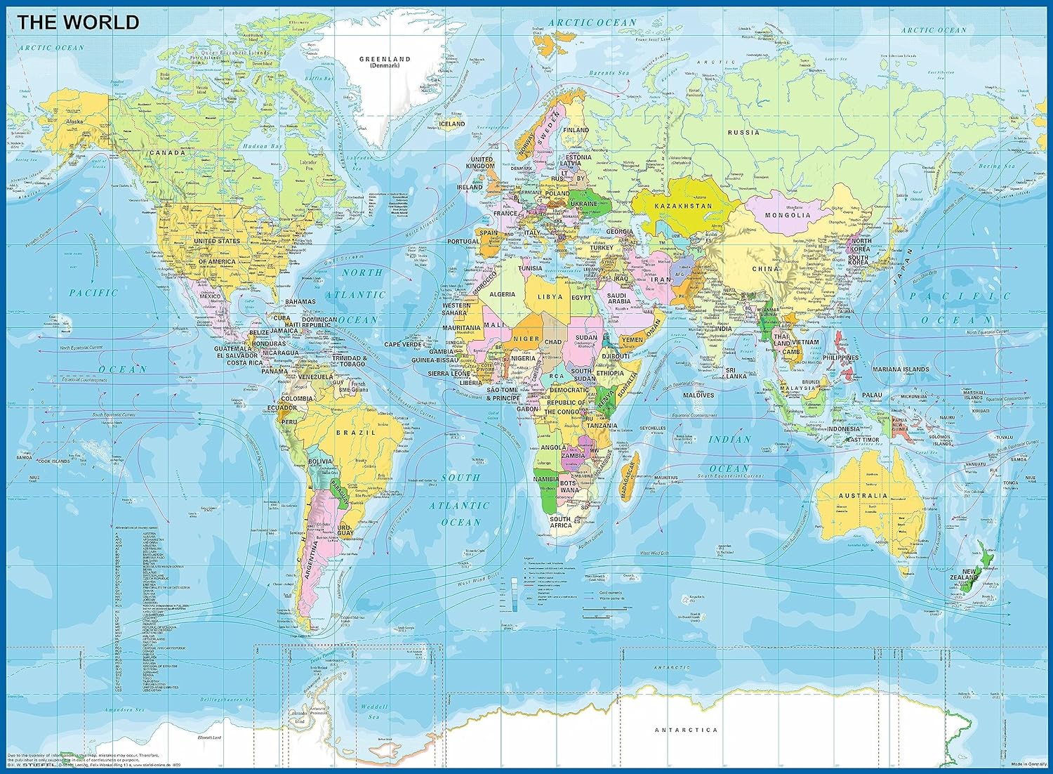 Ravensburger Puzzle Map of the World 200pc