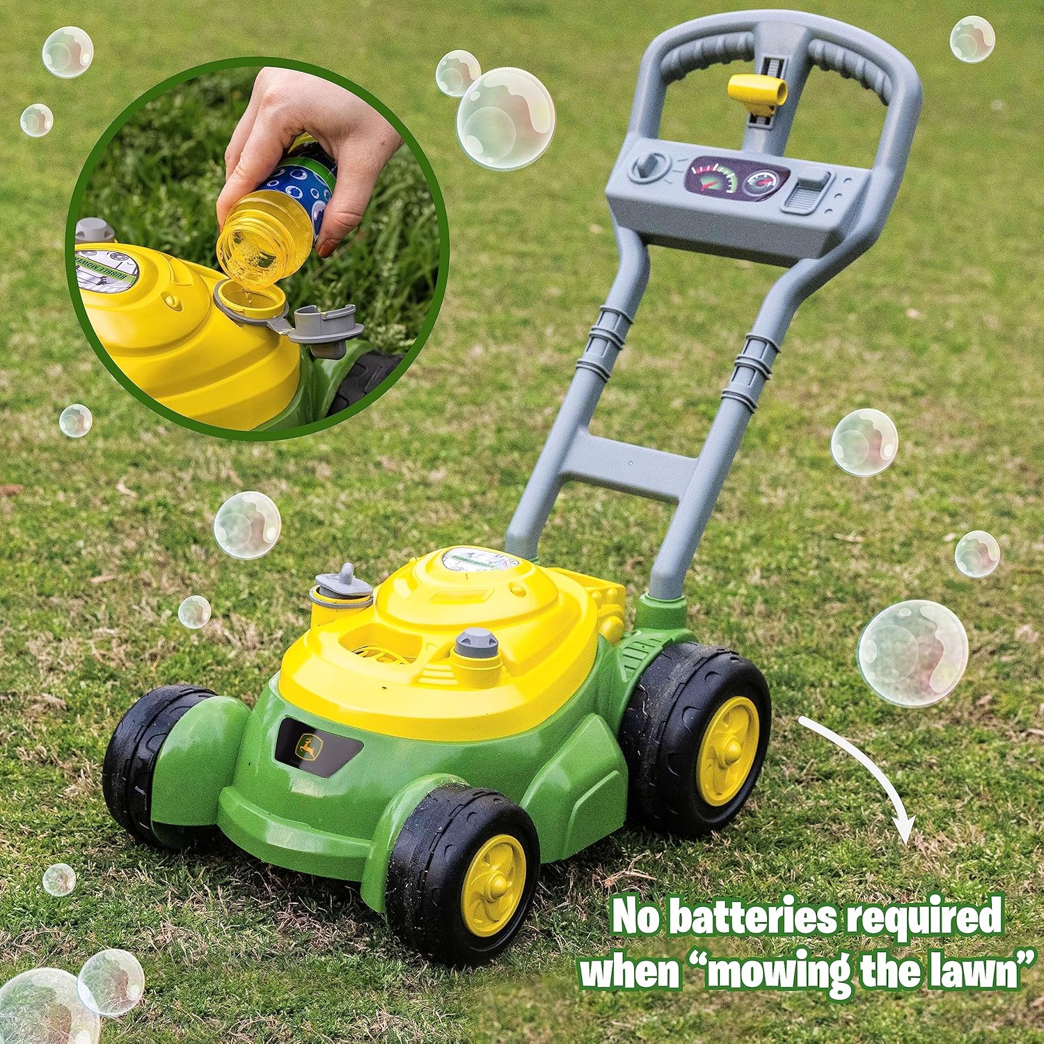 John Deere - Bubble 'N' Go Mower Combo