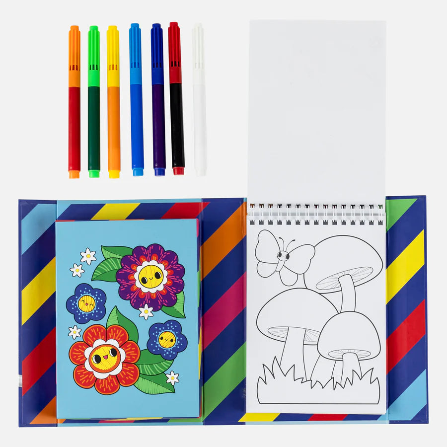 Tiger Tribe Colour Change Colouring Set - Garden Friends