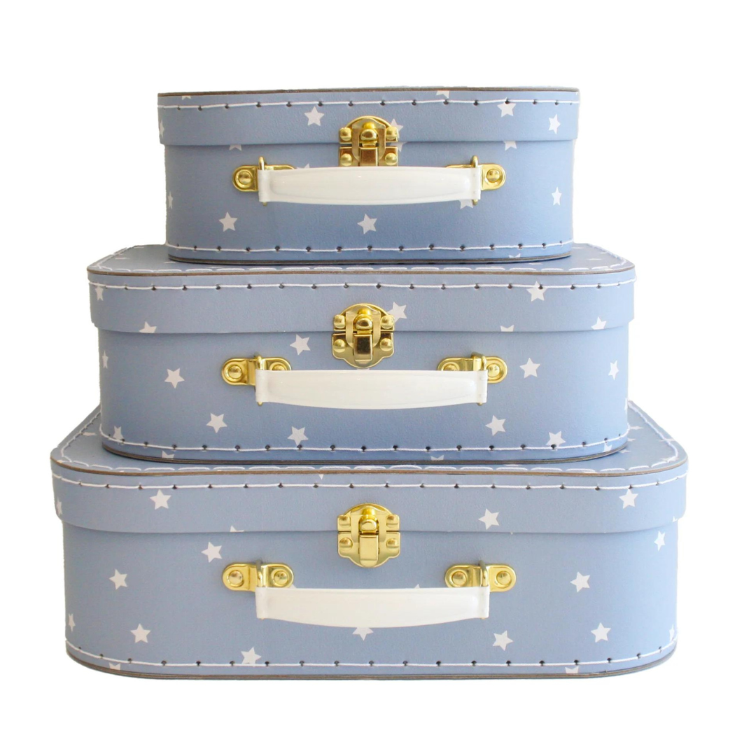 Kids Carry Case Set - Blue Stars