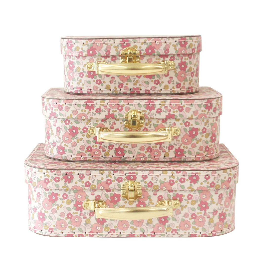 Alimrose Kids Carry Case 3pc Set - Rose Garden