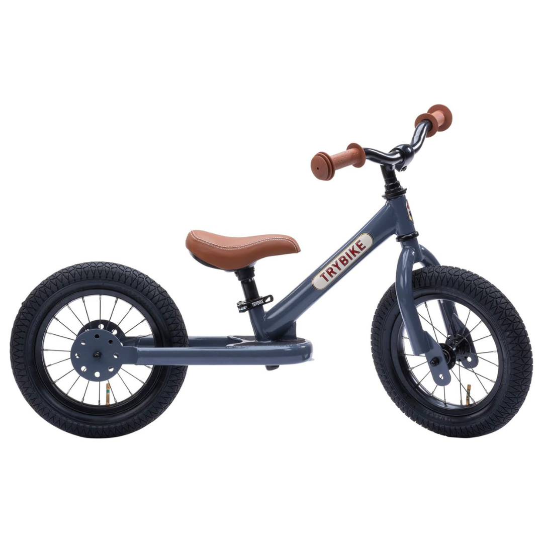 Trybike 2 In 1 Steel Balance Bike - Grey