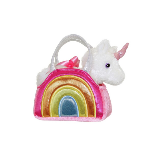 Fancy Pals - Unicorn Mythical Creature in Rainbow Bag