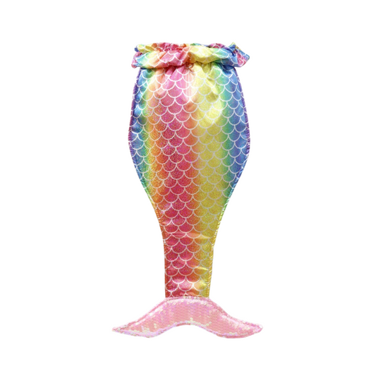 Pink Poppy - Rainbow Fantasy Mermaid Tail