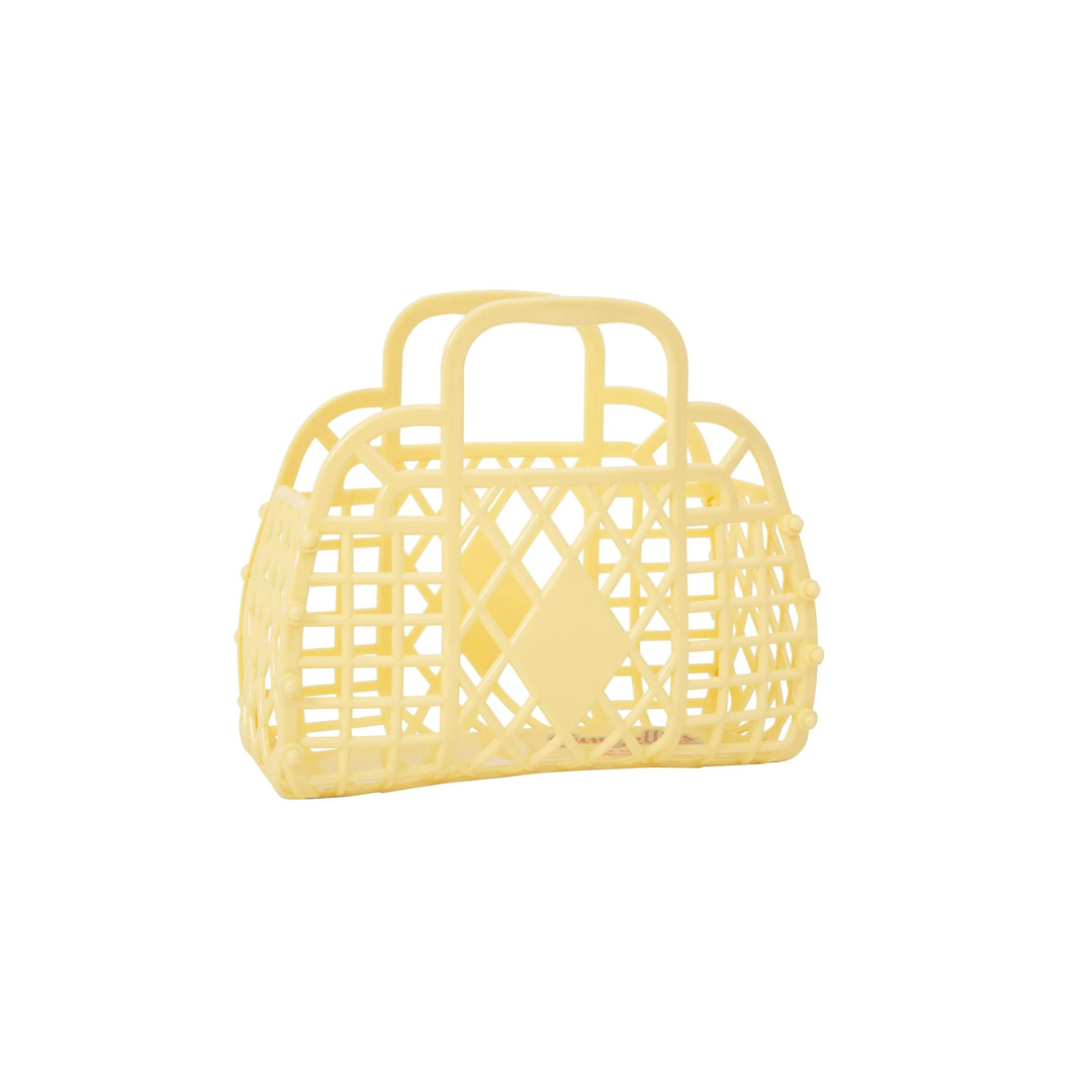 Sun Jellies Retro Basket Small - Yellow