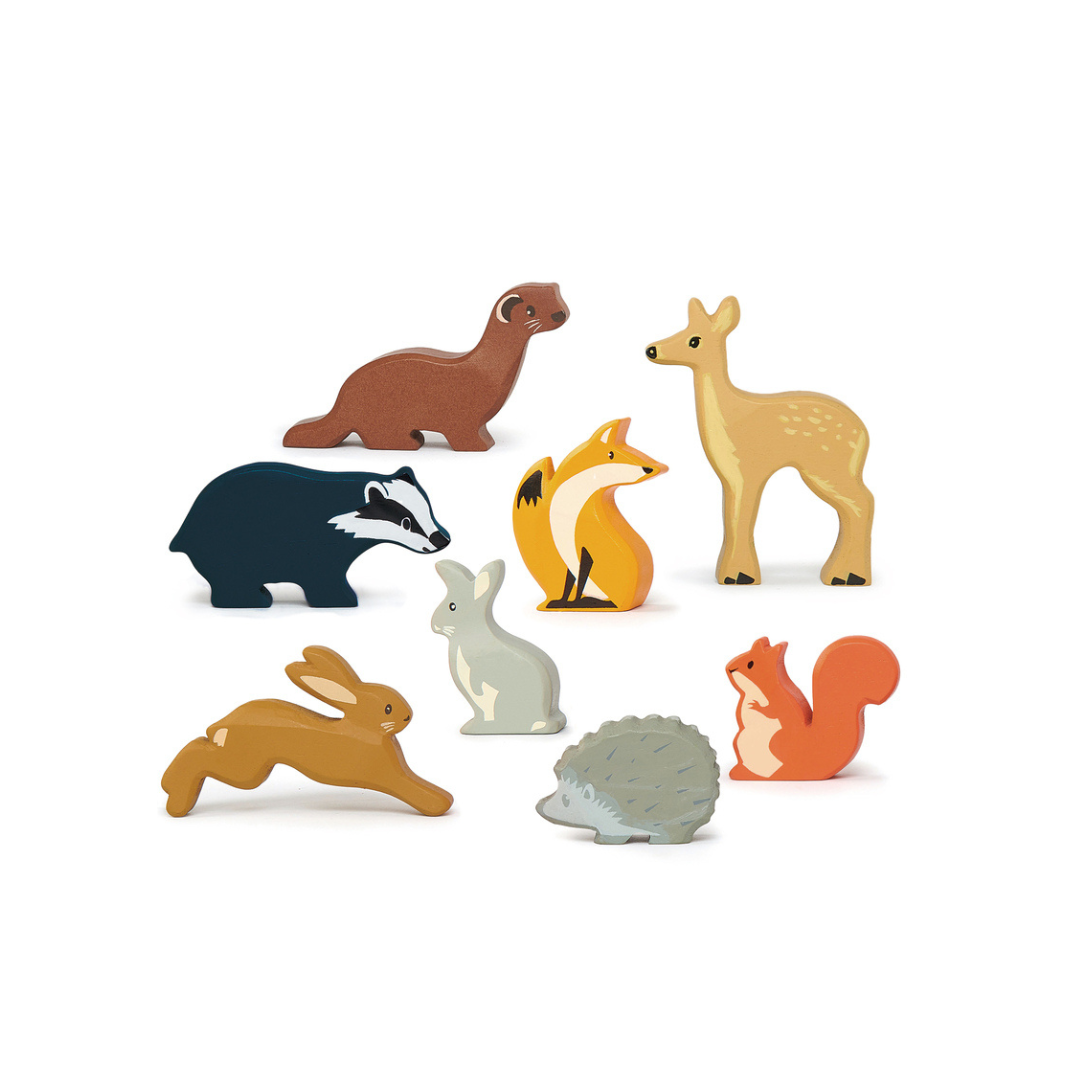 Tender Leaf Selection of 8 Woodland Animals