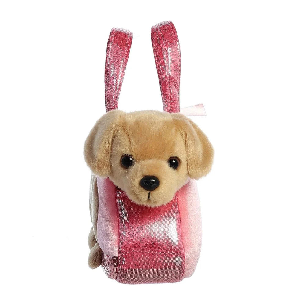 Fancy Pals - Peekaboo Labrador in Pink Labrador Bag