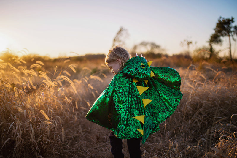 Great Pretenders - Metallic Green Dragon Cape