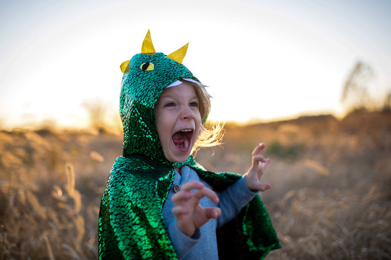 Great Pretenders - Metallic Green Dragon Cape