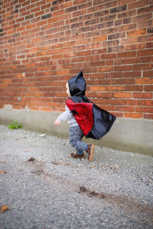 Great Pretenders - Toddler Reversible Spider & Bat Cape