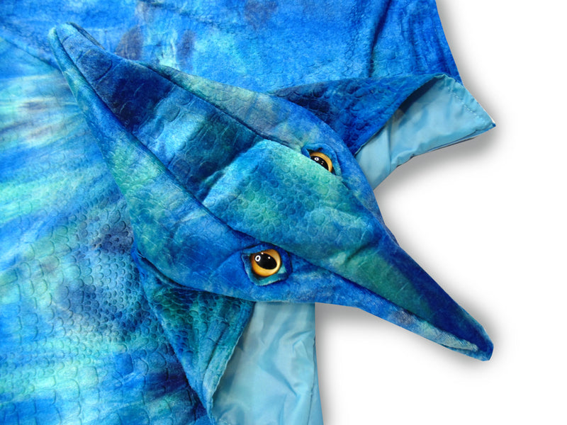 Great Pretenders - Blue Pterodactyl Hooded Cape