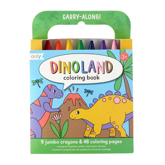 Ooly Carry Along - Dinoland Colouring Book