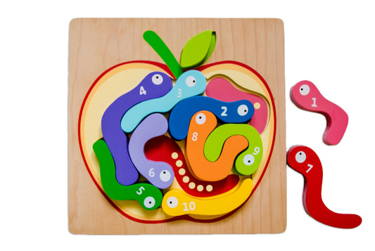 Kiddie Connect 123 Worm Puzzle