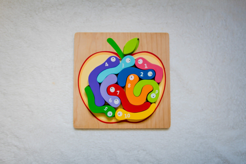 Kiddie Connect 123 Worm Puzzle