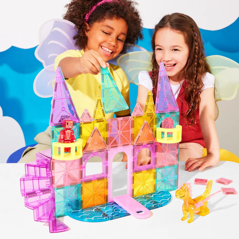 Magna-Tiles Castle DLX+ microMAGS - 48 Piece Set