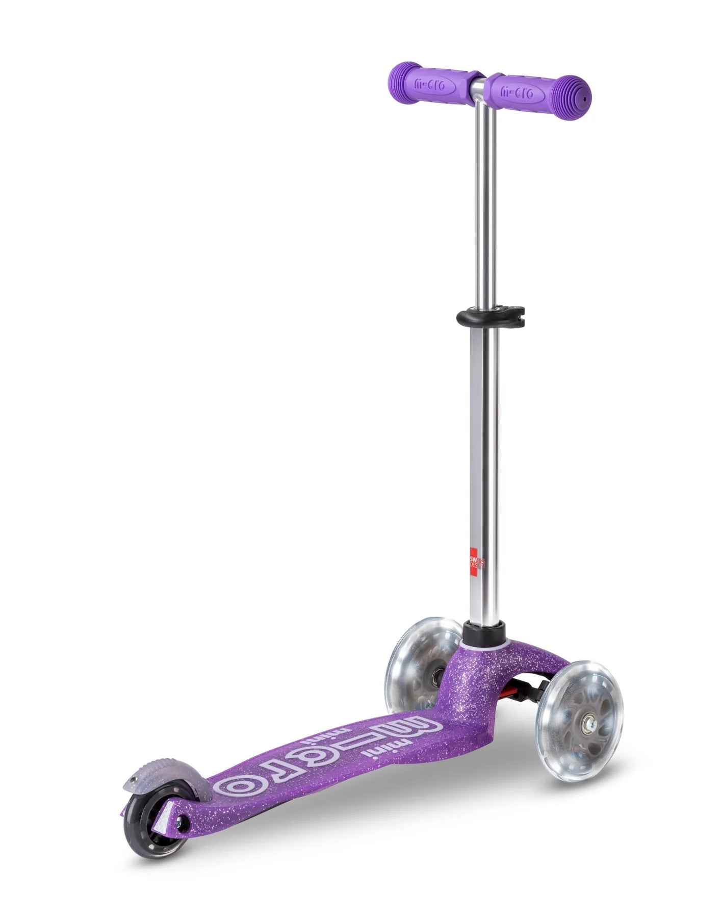 Micro Scooter Mini Deluxe Glitter LED Purple