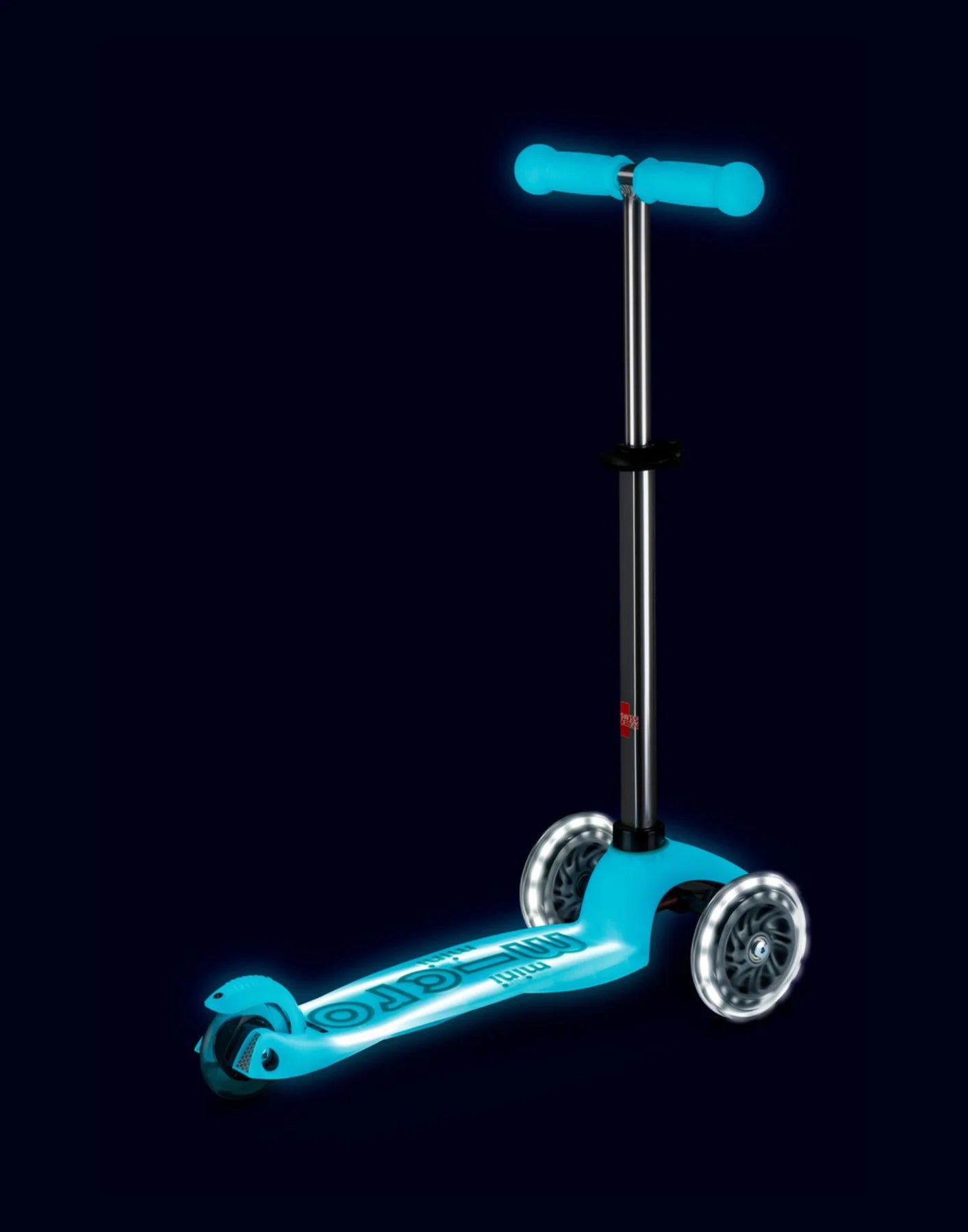 Micro Scooter Mini Deluxe Glow LED Plus - Glacier Aqua