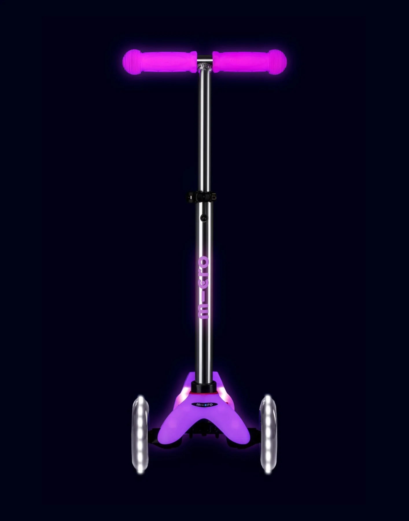 Micro Scooter Mini Deluxe Glow LED Plus - Frosty Pink