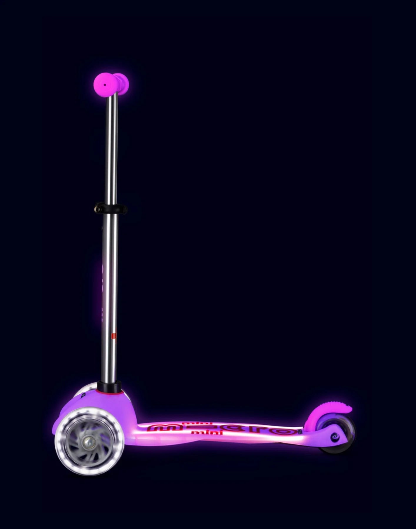 Micro Scooter Mini Deluxe Glow LED Plus - Frosty Pink