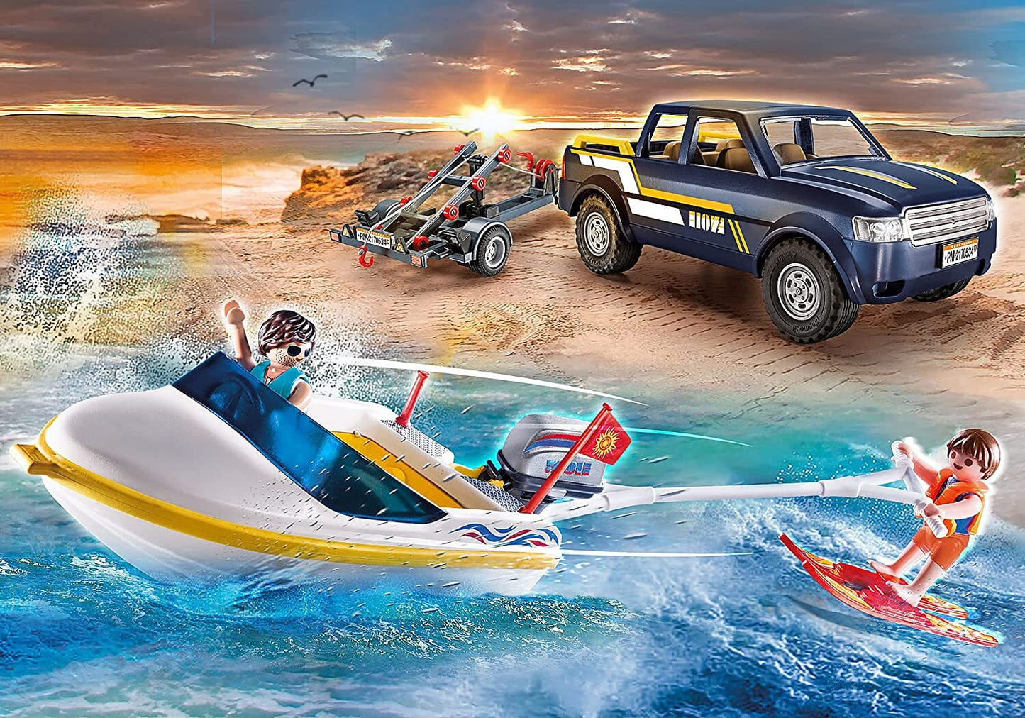 Playmobil Pick Up with Speedboat 70534