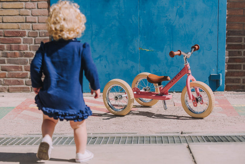 Trybike 2 In 1 Steel Balance Bike - Pink