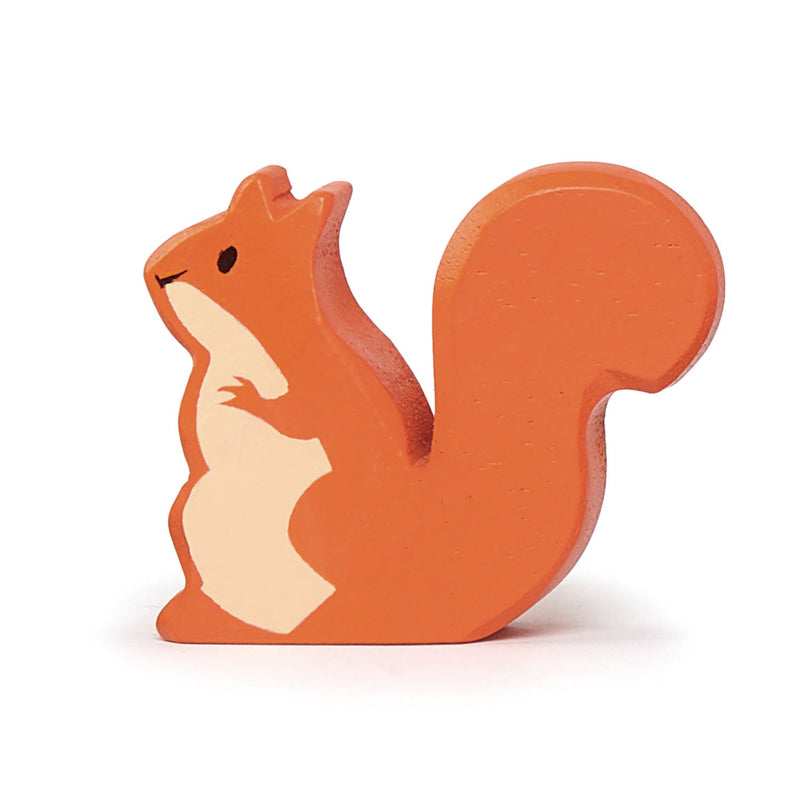 Tender Leaf Red Squirrel Wooden Animal