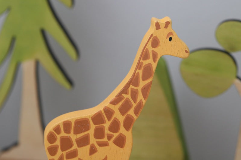 Tender Leaf Giraffe Wooden Animal