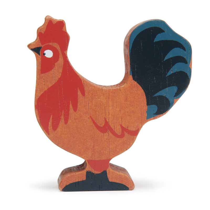 Tender Leaf Rooster Wooden Animal