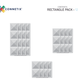 Connetix Tiles 12 Piece Clear Rectangle Pack