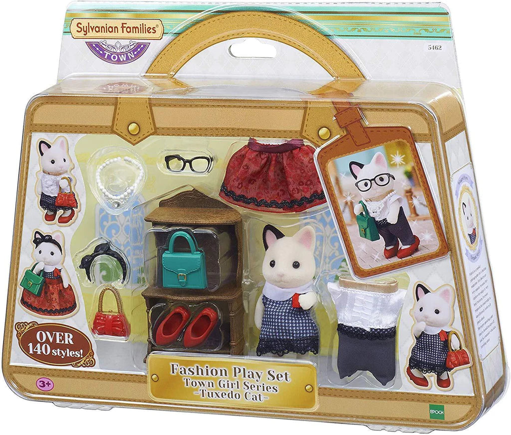 Sylvanian Families Fashion Play Set Town Girl Series Tuxedo Cat