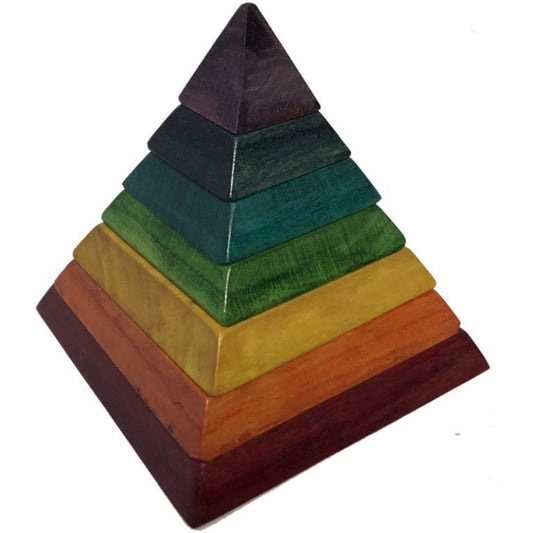 Chakra Pyramid Rainbow Wooden