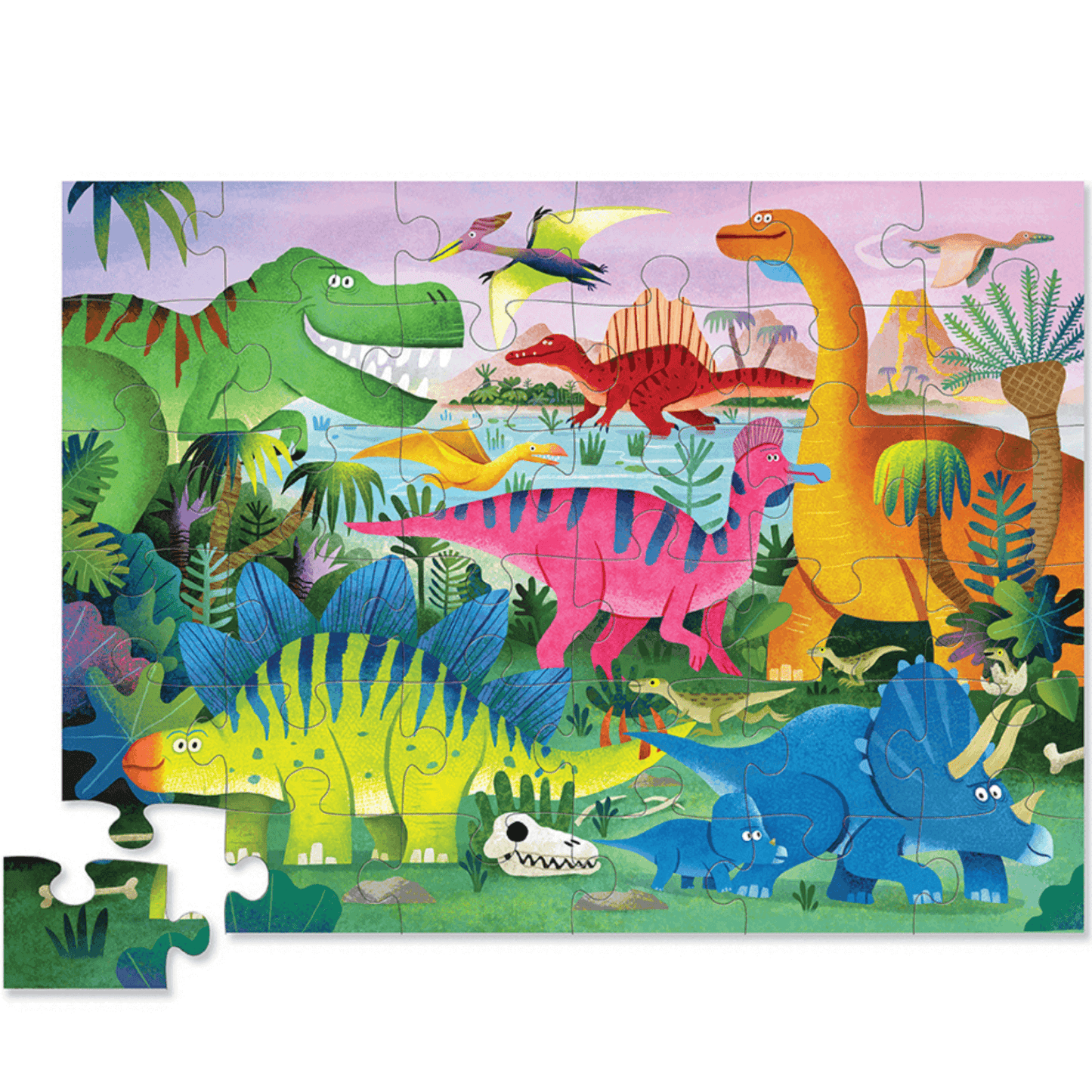 Crocodile Creek Dinoland Floor Puzzle x 36 3