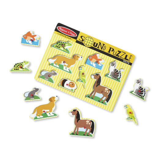 Melissa and Doug Puzzle Pet Sound Wooden 8pc