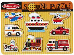 Melissa and Doug Puzzle Vehicle Sounds 8pc